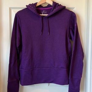 Nike purple mesh sweatshirt.